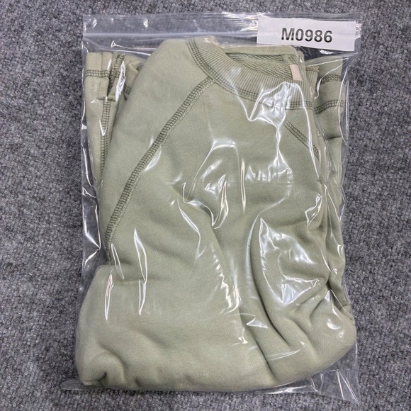 Hollister Oversized Sweatshirt Mens XS Sage Green Raglan Crew Neck - Picture 10 of 10